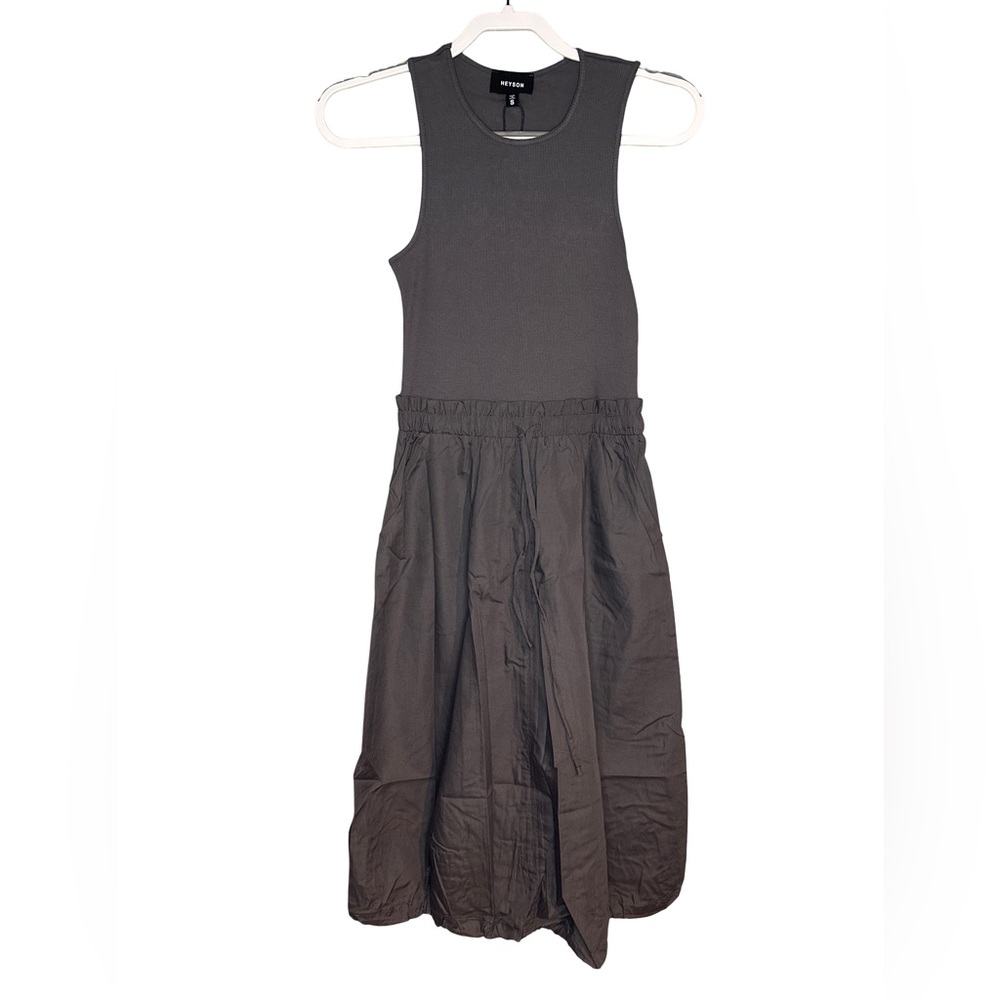 Heyson Charcoal Tank Top Utility Dress - Picture 6 of 9